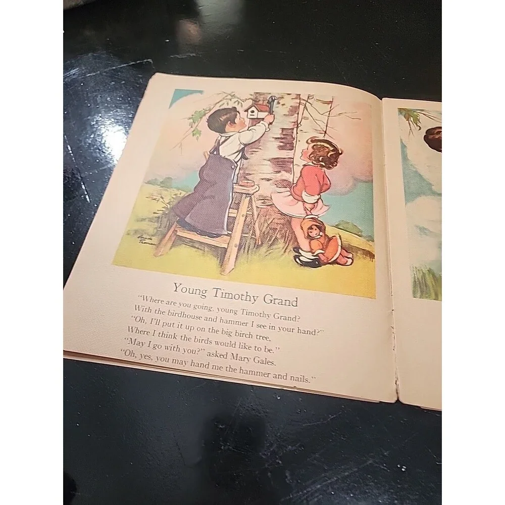 Vintage Nursery Rhymes Samuel Lowe Company Paperback Book 1942